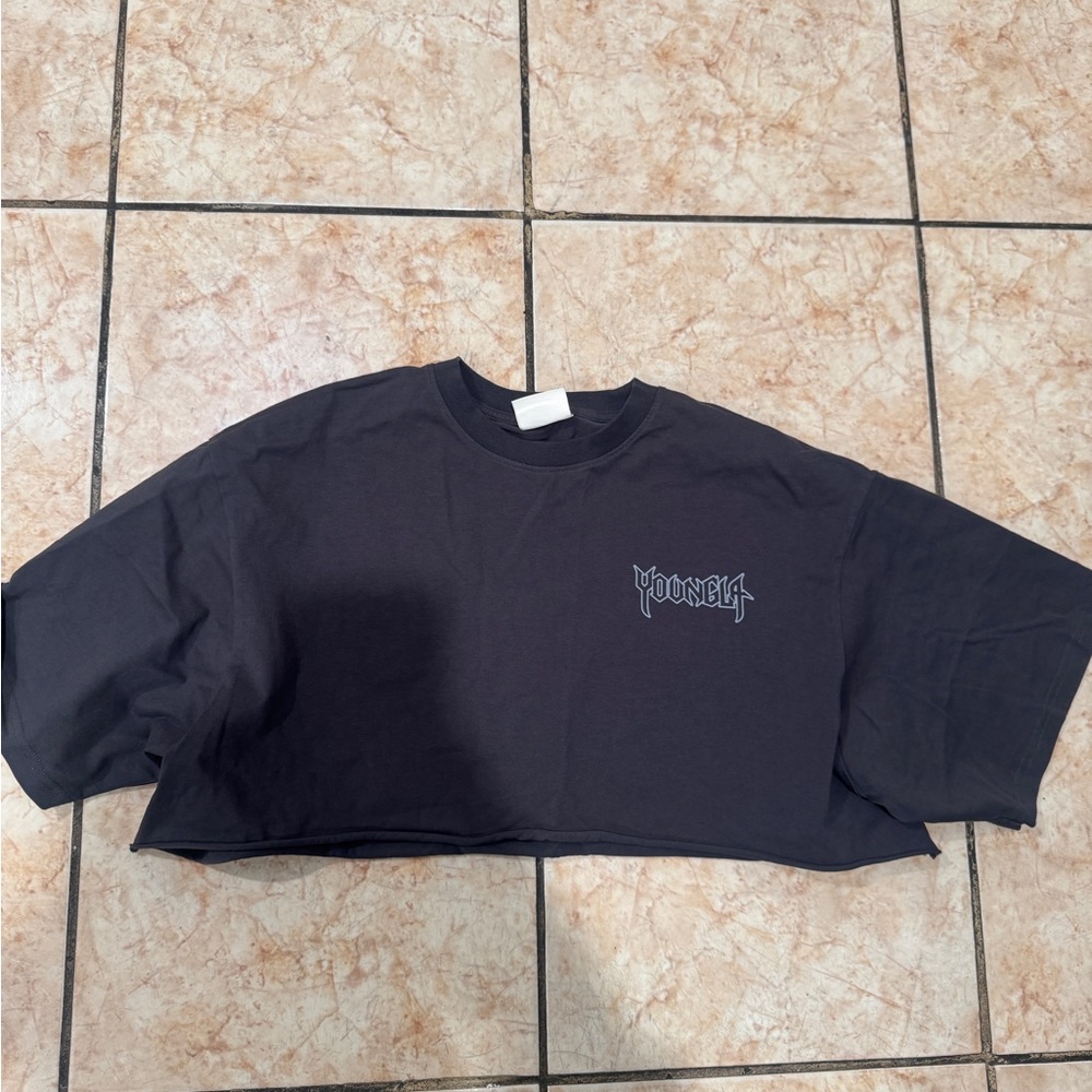 YoungLA Black Crop Top